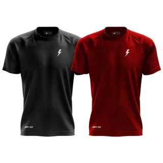 Kit 2 Camiseta Dry Fit Masculina Fitness Treino Academia Muscle Fit