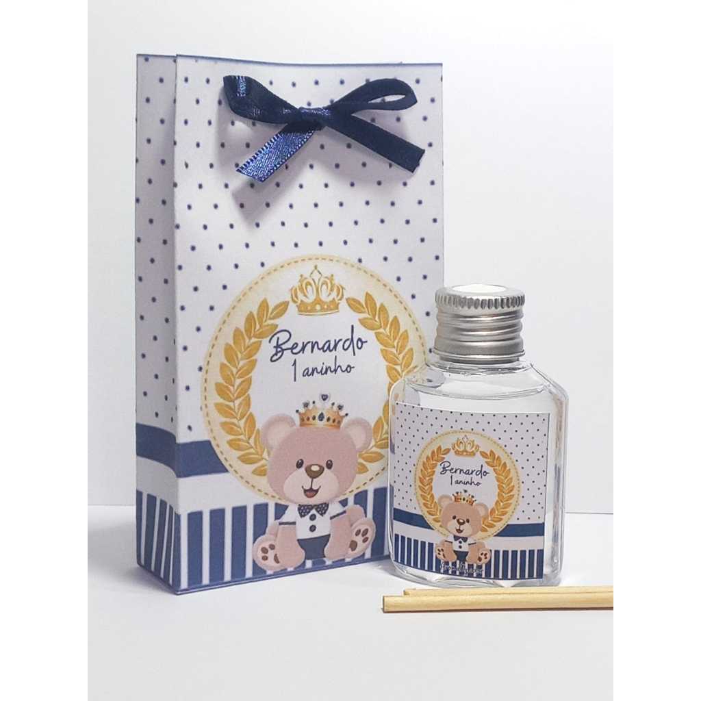 Aromatizador lembrancinhas Ursinho azul marinho