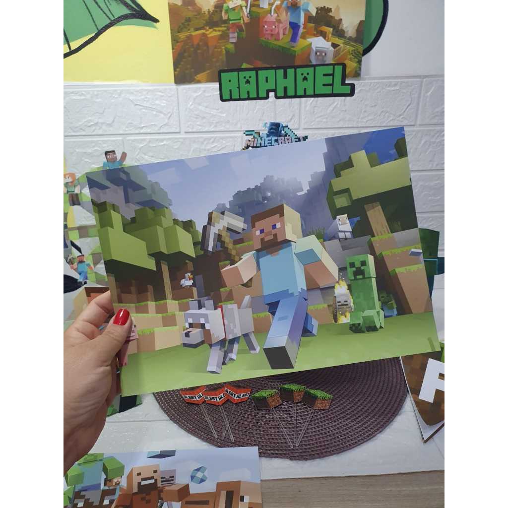 Kit Festa Minecraft | Shopee Brasil