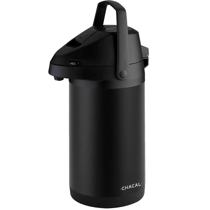 Garrafa Térmica de Inox 4,0 Litros Terere Chimarrão Chacal Preta