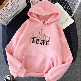 Blusa Moletom Canguru Algodão Unissex Fear Moda Tumblr Hip Hop Inverno