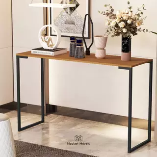 Aparador Estilo Industrial Branco 90cm x 35cm Canto Tomar Café