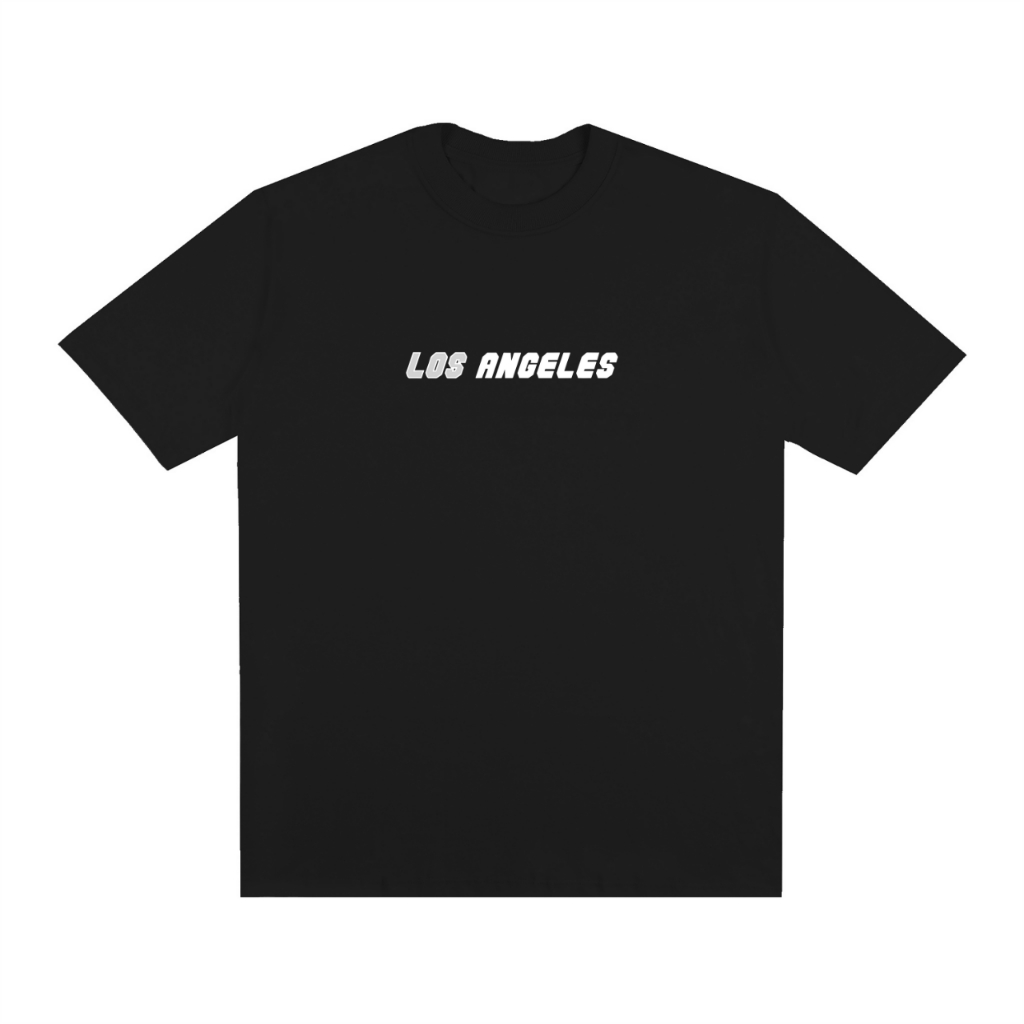 Camiseta Basic Streetwear Fio 30.1 Unissex 100% Algodão Camisa Estampada Los Angeles Manga Curta