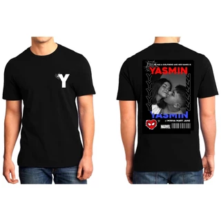 Camiseta Casal SPIDERMAN HOMEM-ARANHA MARY JANE com nome e inicial tiktok namorada frente e verso preta blusa, namorada, tiktok casal