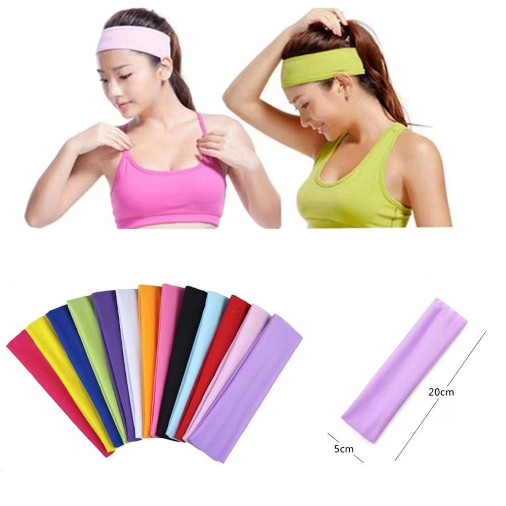 Kit Faixa Lisa Testeira Faixa De Cabelo Elástica Unissex Esportiva Para ...