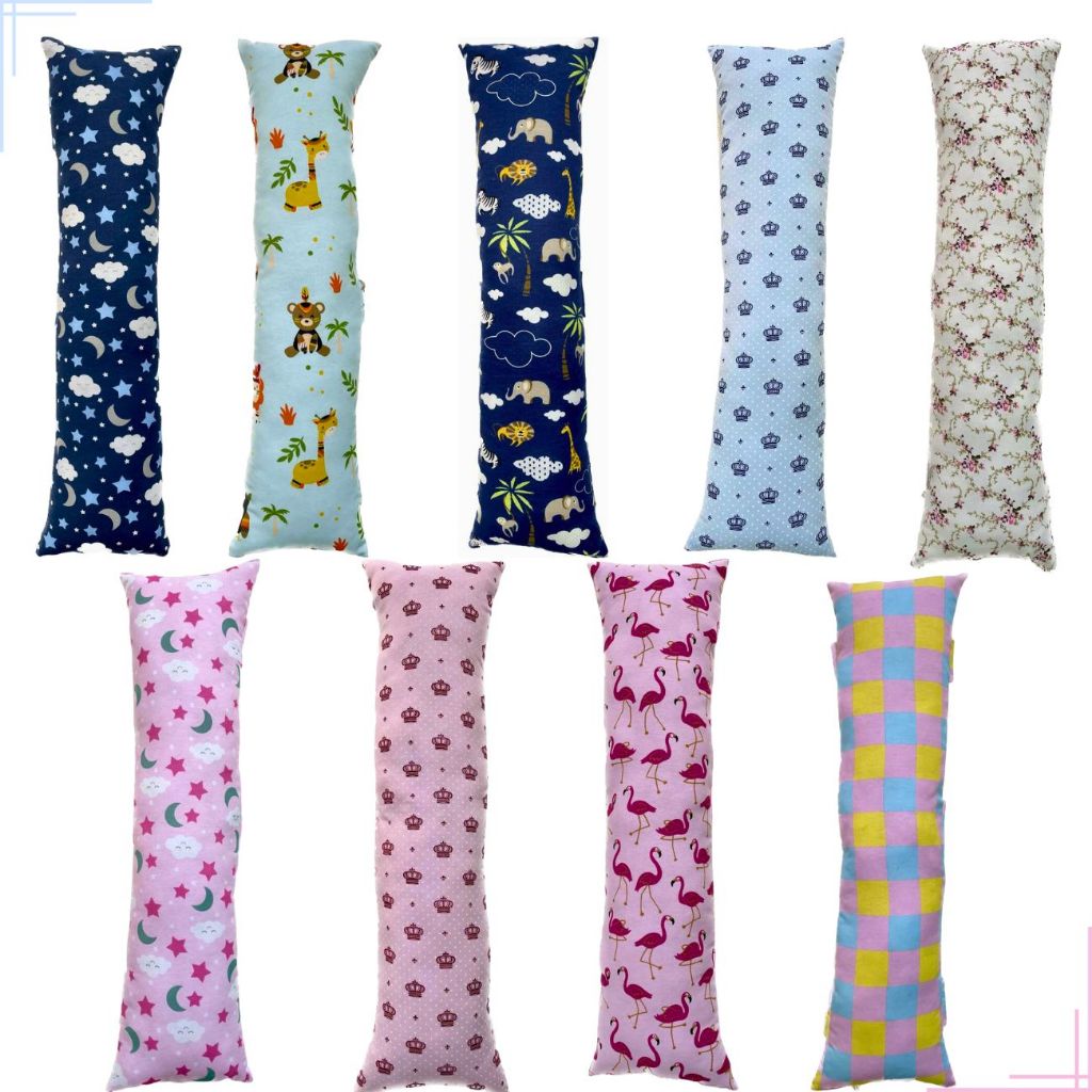 Travesseiro de corpo Xuxão Infantil 90 cm x 30 cm Refil com Fronha com ...