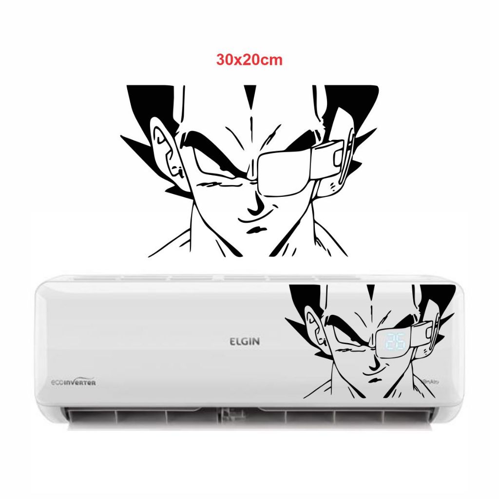 Adesivo Decorativo ar condicionado Vegeta | Shopee Brasil