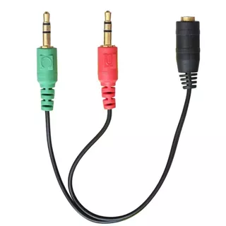 Cabo De Áudio P3 Fêmea Para 2 P2 Macho 3.5mm Headphone Stereo Audio Mic Y Splitter 3.5mm Audio Microfone