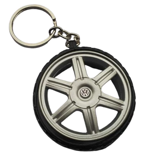 chaveiro de roda gol rallye, miniatura, com pneu