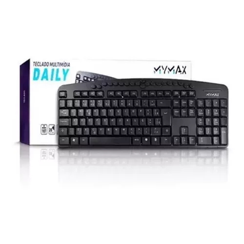 Teclado Usb Para notebook e computador Teclado Usb Multimidia Mymax Daily