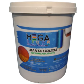 Impermeabilizante Manta Líquida 1.2kg para laje, parede, piscina e outros
