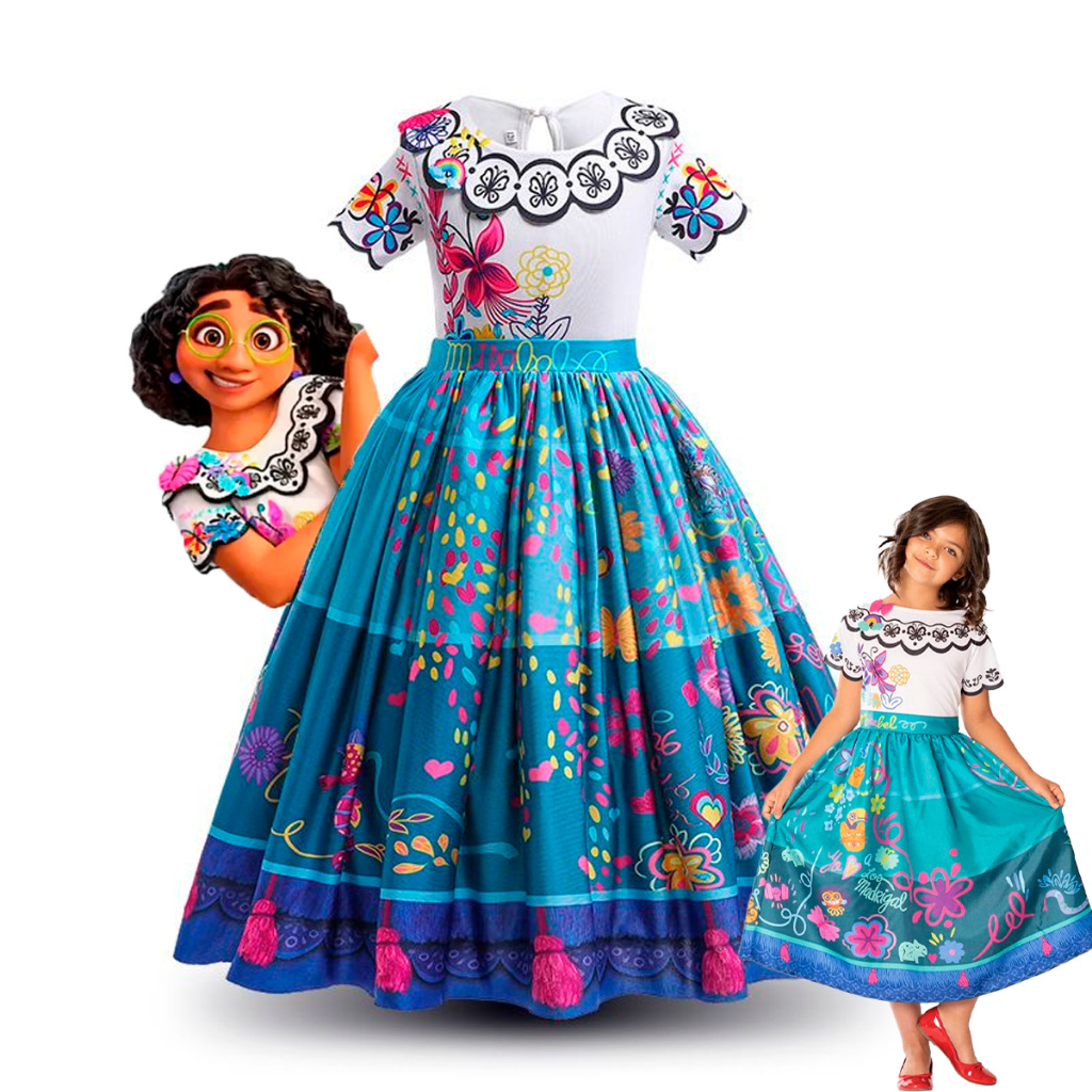 Fantasia Infantil Encanto Mirabel Princesa Vestido | Shopee Brasil