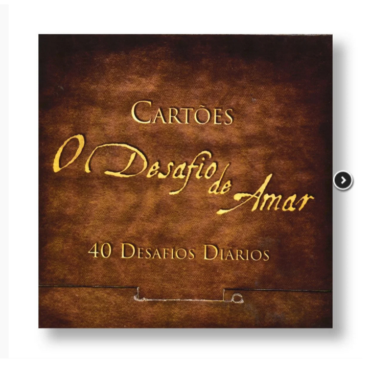 LIVRO CARTÃO DESAFIO DE AMAR, O 40 DIAS | Shopee Brasil