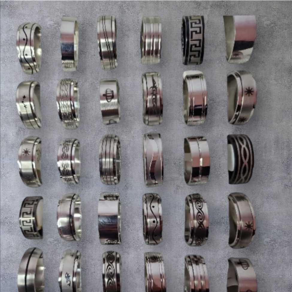 30 anel em aço Inoxidável anéis unisex masculino feminino atacado inox