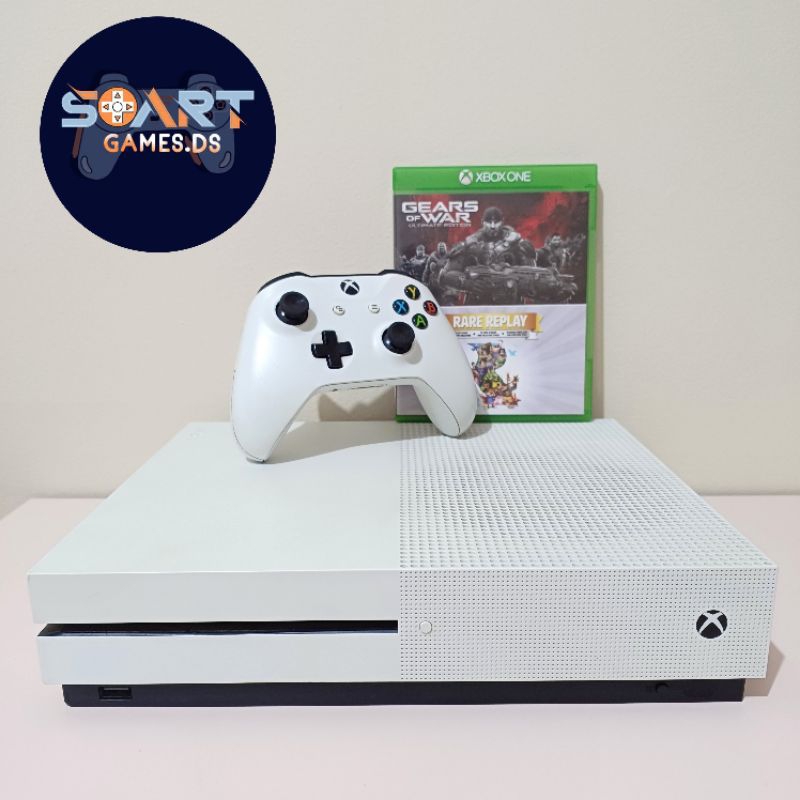 Microsoft Xbox buy One S White 1 TB Console with games