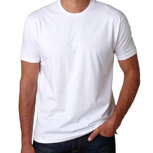 CAMISETA MASCULINA BRANCA LISA BÁSICA 100% POLIÉSTER GOLA REDONDA PARA SUBLIMAÇÃO OU SILK
