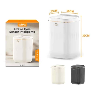 Lixeira Sensor Automática Banheiro Cozinha Lixo 20 Litros