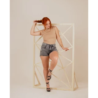 Short Jeans Feminino Sem Lycra