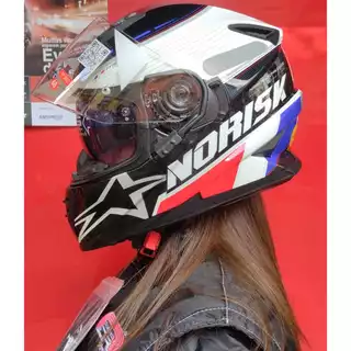 Capacete Norisk FF302 Soul Grand Prix França Viseira Solar
