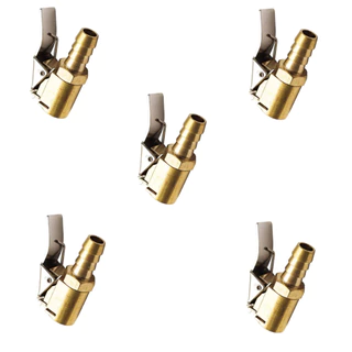 Bico De Encher Pneus Presilha Profissional Em Metal Kit 5 pçs