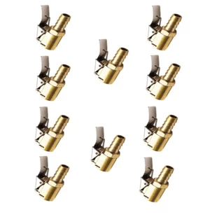 Bico De Encher Pneus Presilha Profissional Em Metal Kit 10 pçs