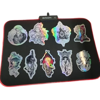 Jujutso Kaizen Adesivo kit com 9 Adesivos Jujutsu Kaisen Adesivo Holográficos Decorativo Resistente a água Sukuna