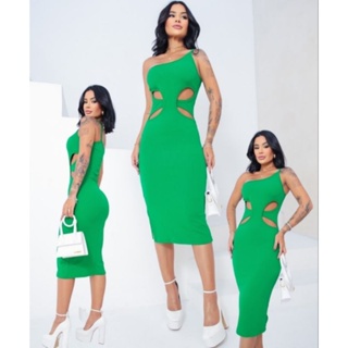 Vestido Midi Sol Anarruga Mula Manca Com Fenda Lateral Moda Feminina Zero Transparência
