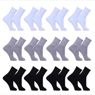 Kit 12 Pares de Meias Masculino Cano Alto Sport Menor Preço Do Brasil
