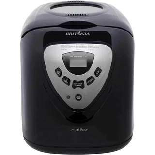 Panificadora Multipane Britânia Função Timer 12 programações 550W Preta 3L 220v