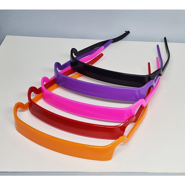 Tiara com efeito de óculos no cabelo/ Tiara Sunglasses Front