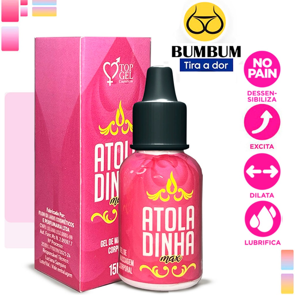 Atoladinhaa anal sexy (Lubrificante sexo anal ) sex shop creme eróticos 15ml - Produtos sexual Top Gel uso adultos