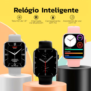 Relógio Inteligente Com Tela De 1,9 Polegadas Bluetooth Smart Watch À prova D'água Unissex DT101 em Oferta na Shopee
