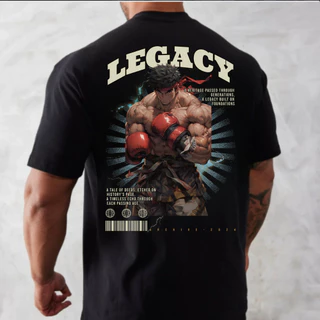 Camiseta Oversized Academia Legacy Drop Novo Akurva Camisa Treino Grande