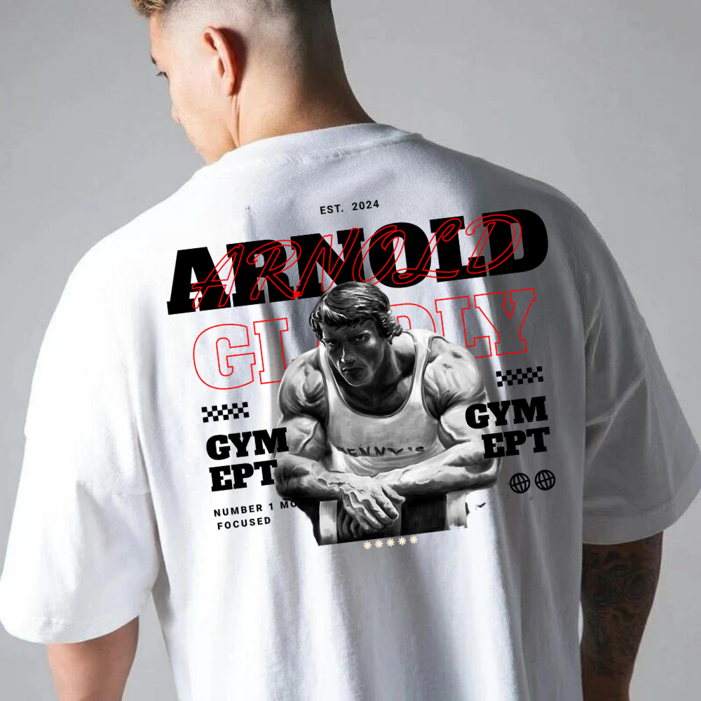 Camisa Academia Oversized Arnold Fan Camisa Akurva Streetwear Novo
