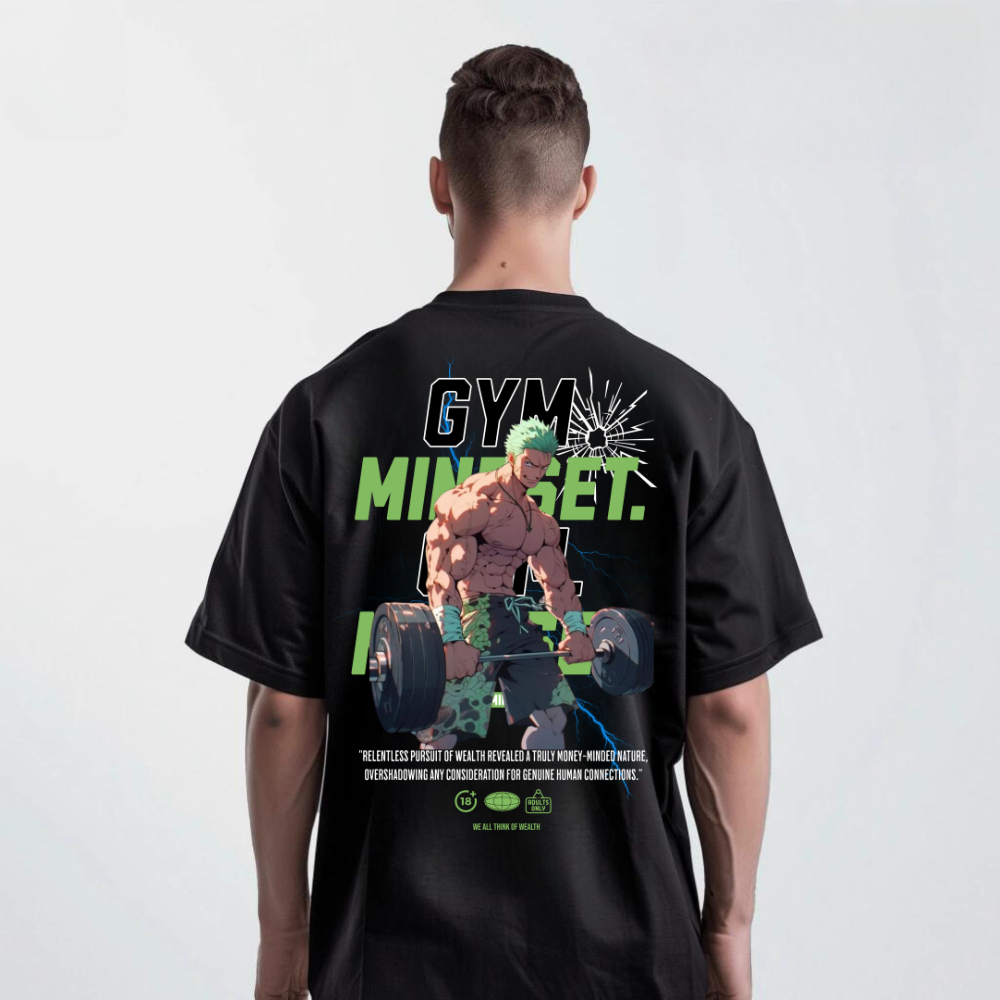 Camisa Anime One Pice Zoro GYM Camiseta Oversized Treino Linha Akurva Novo