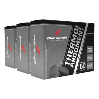 3x Thermo Abdomen Black 60 Comp Bodyaction