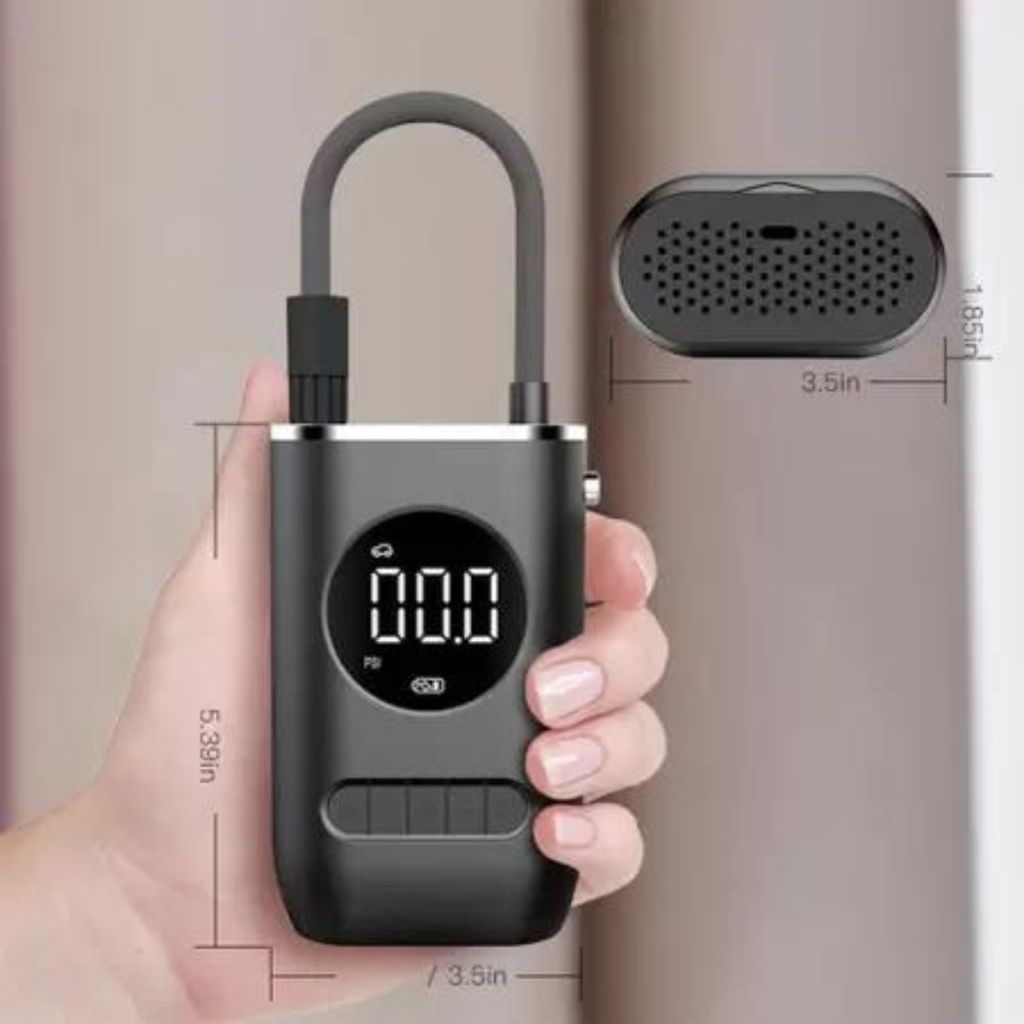 Mini Compressor de Ar Portatil Recarregavél Digital USB Calibrador Pneu Envio Imediato