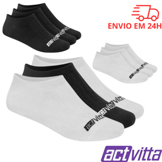 Kit 3 Pares de Meia Invisível Soquete Actvitta