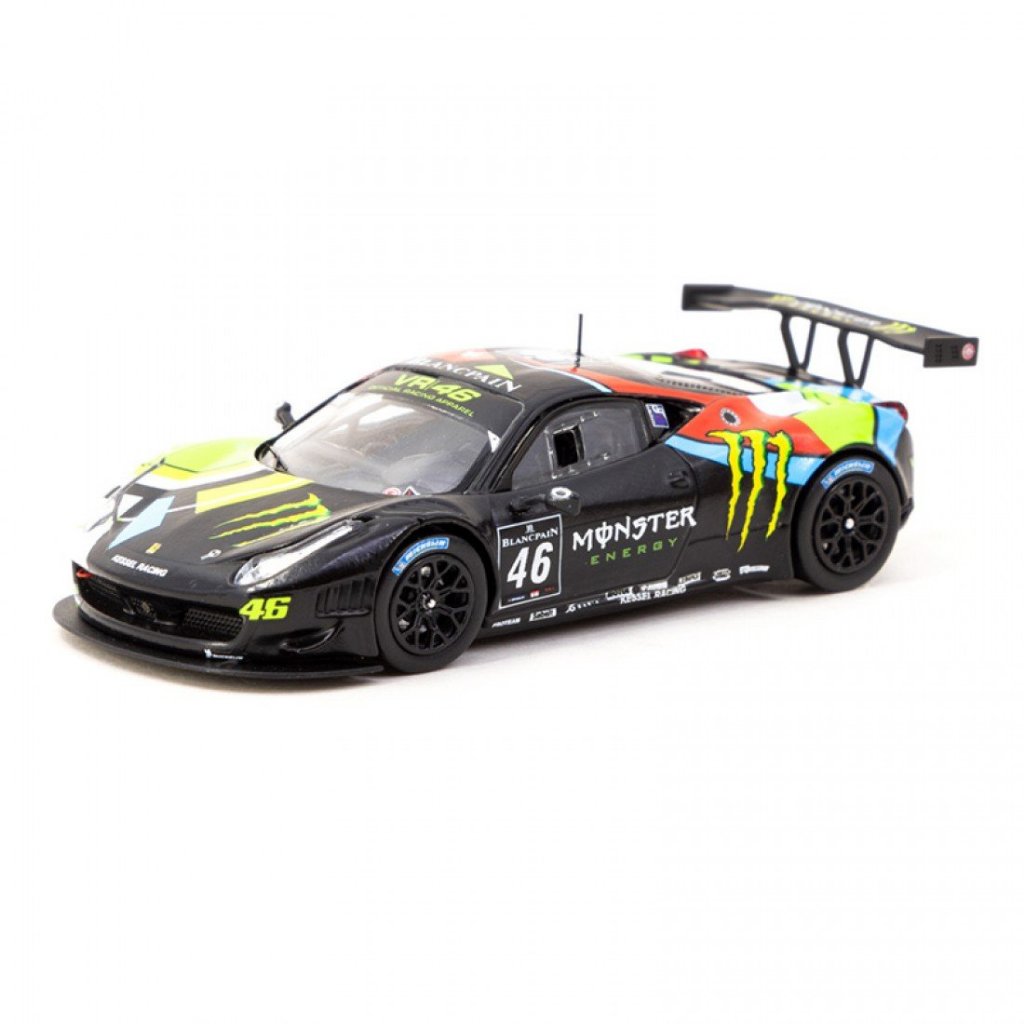 Ferrari 458 1/64 Tarmac Works Italia GT3 No.46 Monster Blancpain