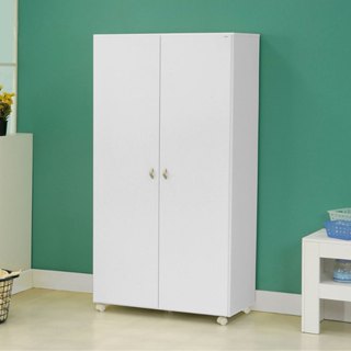 Armário Multiuso Ditália 2 Portas com Rodízios AR-70 Branco