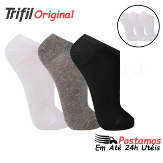 Kit 3 Pares De Meia Trifil Cano Curto Soquete Unissex T0 7064