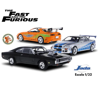 Miniatura Fast And Furious 1/32 Velozes E Furiosos Nissan Skyline Mclaren Plymouth Road Runner