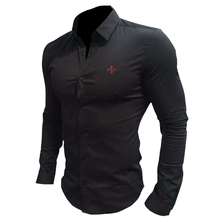 Camisa Social Masculina Manga longa Slim Fit DUDALINAS