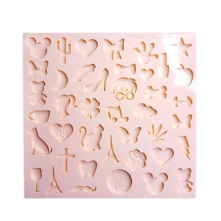 Molde De Silicone Para Resina Mini Pingentes Charms Fillers