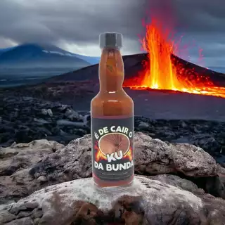 Molho De Pimenta Mais Forte do Mundo Desafiadora da Pepper X Personalizado - É DE CAIR O KU DA BUNDA