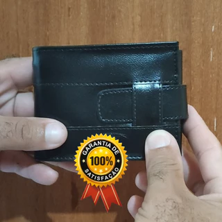 Carteira de Couro Executiva Premium Masculina Porta Cartão Tradicional Executiva CNH RG Documentos