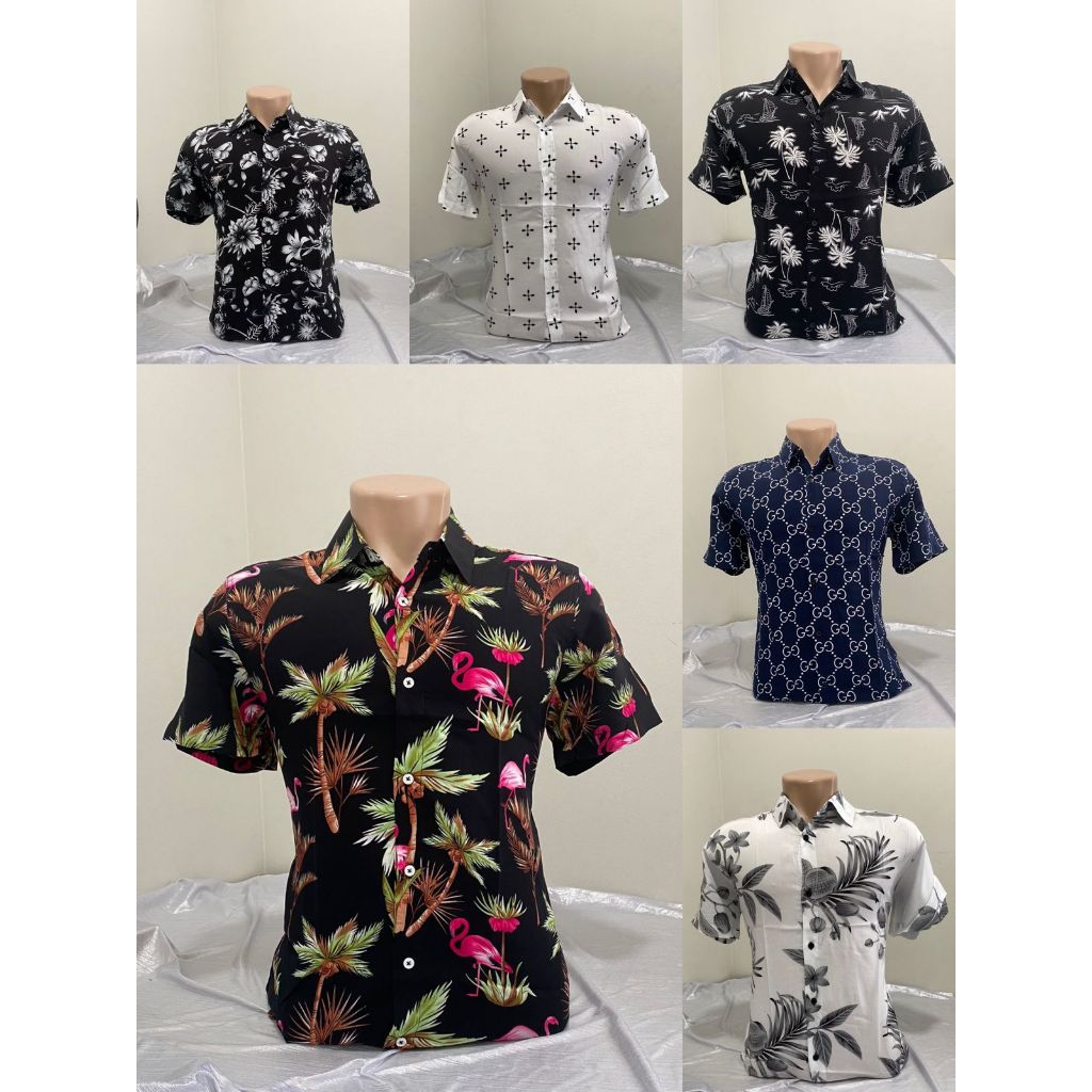 Camisas Social Floridas Masculinas Confortável Havaiana Estampadas