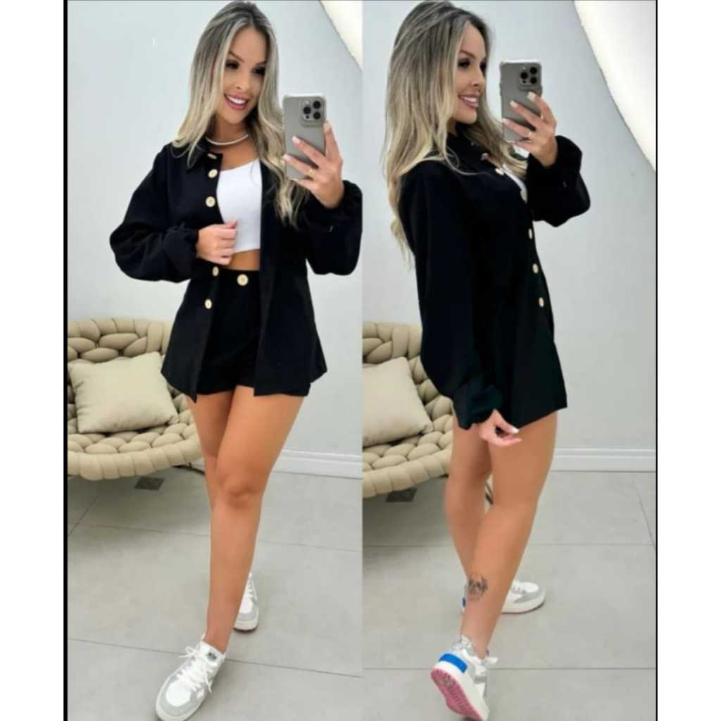 Conjunto linho camisa e short