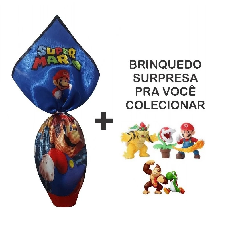 Ovo de.pascoa Mário Bros chocolate ao leite