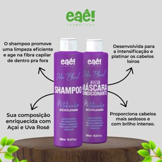 Kit Jolie Blond Shampoo + Condicionador Matizador Para Loiros E 